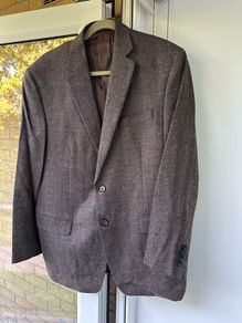 Lauren Ralph Lauren 100% Wool Textured Tweed Pattern Blazer Jacket - Size 52R