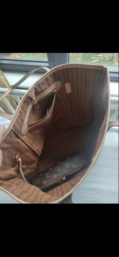 Nice roomy brown bag.