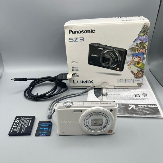 Panasonic Lumix DMC-SZ3 16.1MP Digital Camera White - Full Kit - Boxed
