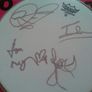 Kasabian Autograph Full set of 4 on Drumskin Image 2