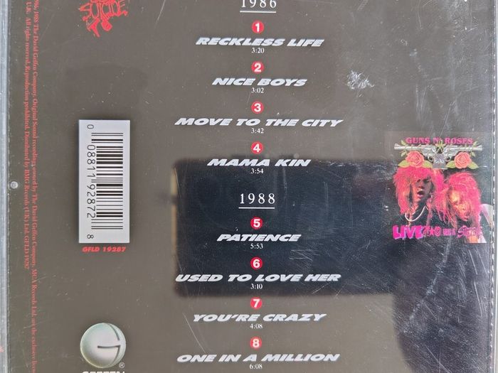 Guns N' Roses - G N' R Lies (1995) Reissue Hard Rock EX+