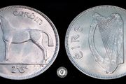[#2339] - Ireland 1955 | Irish 2s6d | Irish Half Crown | Horse | KM.16a | Mint State MS