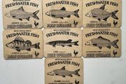 John Courage 1970s Beer Mats COASTERS British Heritage Series II Local Fish