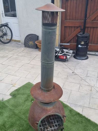 Large Steel Chiminea