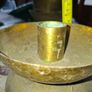 Antique Brass Church Alter Candlestick Holder, Postage Available or Collection Image 6