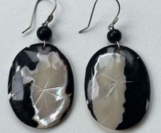 Vintage Handmade Real Shell Drop Earrings
