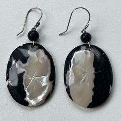 Vintage Handmade Real Shell Drop Earrings