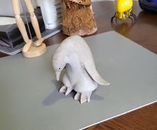 Penguin carved stone