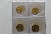 Gold plated East German coins DDR original vintage set