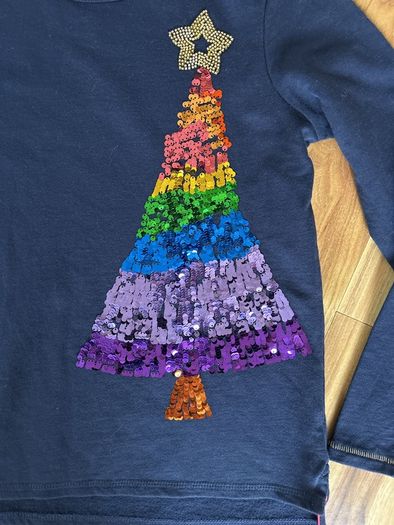 Next navy Christmas sweat top age 12 excellent condition!