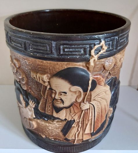Antique Bretby Ceramic Oriental Jar/Jardiniere