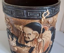 Antique Bretby Ceramic Oriental Jar/Jardiniere