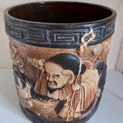Antique Bretby Ceramic Oriental Jar/Jardiniere