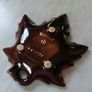 Beauceware Pottery Mapple Leaf Ceramic Dish Image 2