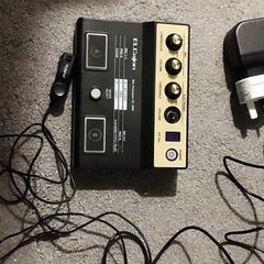 Roland EC 10M cajon module , power supply leads and 2 mics .