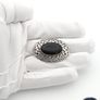 Vintage 925 Sterling Silver & Black Onyx Celtic Knot Brooch, Birmingham 1994 Image 8