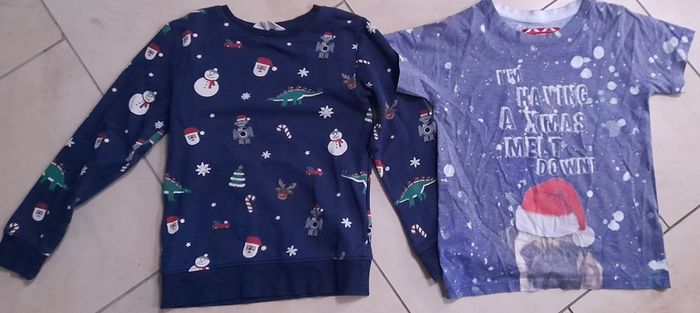 christmas jumper & t shirt 6-7