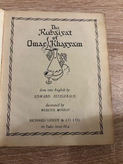 Vintage Rubaiyat Omar Khayyam by Omar Khayyam