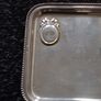 Antique/Vintage Silver Coloured Cabinet Top Card Tray Image 2