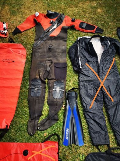 DUI drysuit for sale + Lifting bags