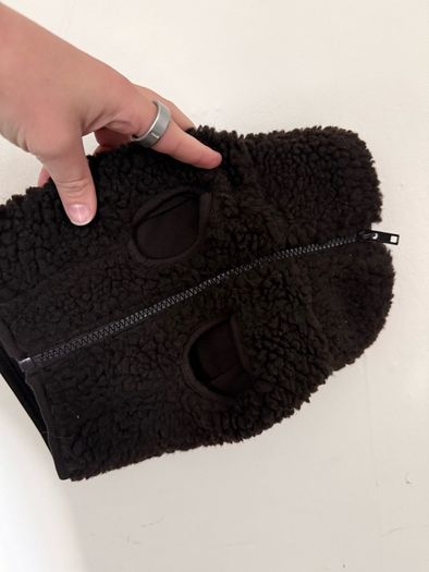 H&M Brown Teddy Dog Jacket XXS / Smallest Size