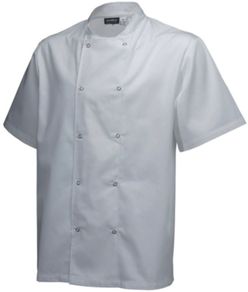 Basic Stud Jacket (Short Sleeve) White M Size