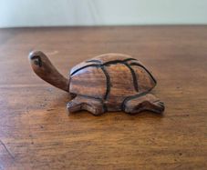 Hand Carved Wood Sea Turtle