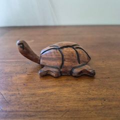 Hand Carved Wood Sea Turtle