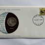 Malaysia 1977 Coin Stamp cover BUNC Parliament house crescent & star Image 2
