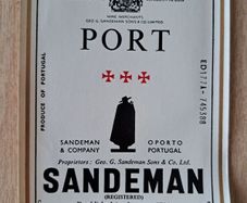 Vintage Sandeman Port label