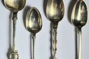 Rare Silver Lot. Sterling spoons. Irish, English, U.S.A.