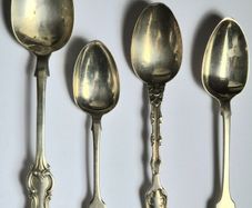 Rare Silver Lot. Sterling spoons. Irish, English, U.S.A.