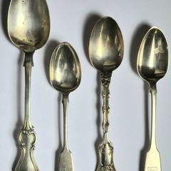 Rare Silver Lot. Sterling spoons. Irish, English, U.S.A.