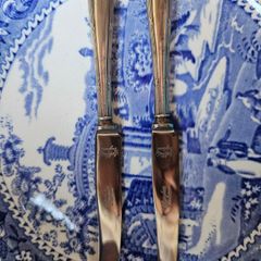 Vintage 1931 Viners Sterling Silver Butter Knives