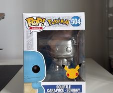 Funko Pop Pokemon Squirtle Silver Metallic 25th Anniversary