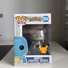 Funko Pop Pokemon Squirtle Silver Metallic 25th Anniversary