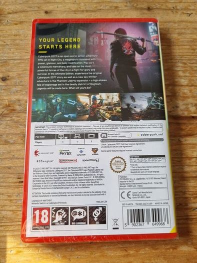 Cyberpunk 2077 Ultimate Edition Switch 2 New