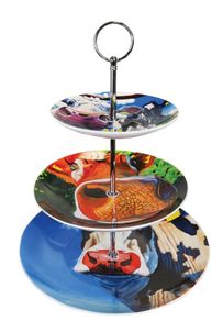 Eoin  O Connor Tipperary Crystal  cake stand