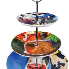 Eoin  O Connor Tipperary Crystal  cake stand