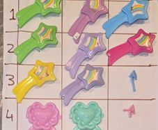 Star Brushes 2 Euro Each MLP G1 My Little Pony Accessories