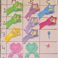 Star Brushes 2 Euro Each MLP G1 My Little Pony Accessories