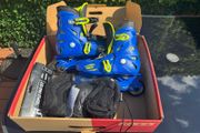 Roces Orlando Adjustable Inline Skates with Protective Pads Like New