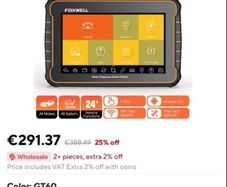 FOXWELL GT60 BT All System Car OBD2 Scanner Diagnostic Scan Tool BLUETOOTH new