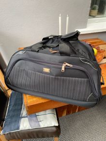 black travel bag