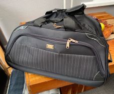 black travel bag