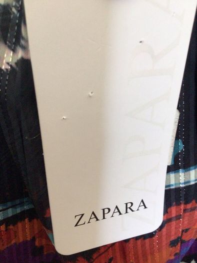 BNWTS Zapara Pamela Scott black multi chiffon blouse Uk 16 price includes postage