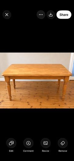 Dining  table solid wood