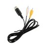 New 1.8m Cable RCA Cinch AV Audio Video for SEGA Genesis Mega Drive 1 #490 Image 2