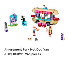 LEGO Friends 41129 Amusement Park Hot Dog Van set