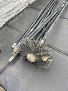 Chimney sweeping rods
